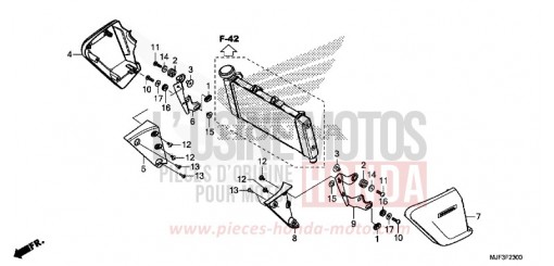 COPERCHIO RADIATORE CTX700AE di 2014